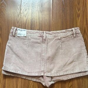 We The Free High Waist nude/pink Corduroy skort